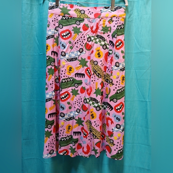 Nooworks Dresses & Skirts - Nooworks Pink and Green Rayon Garment